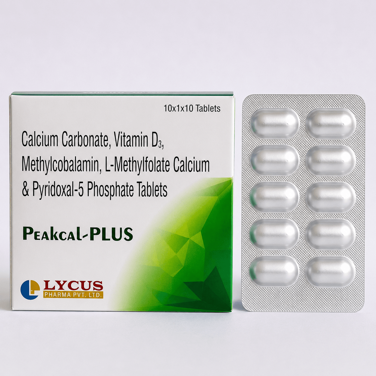 Peakcal-Plus calcium and vitamin D3 tablets